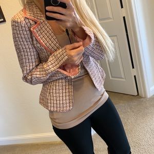 Blazer multicolors size S split sleeves